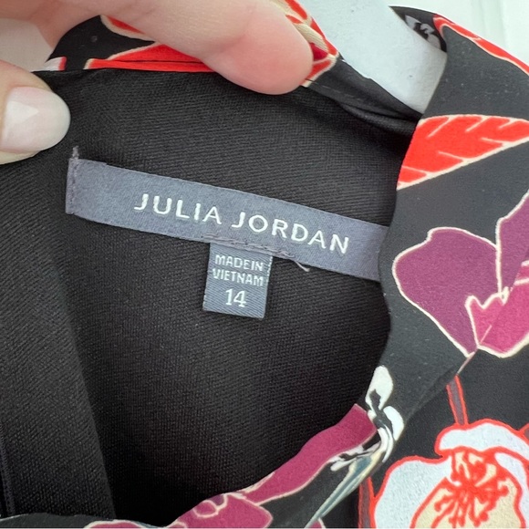 Julia Jordan Floral Puff Sleeve Midi Dress - Picture 4 of 10